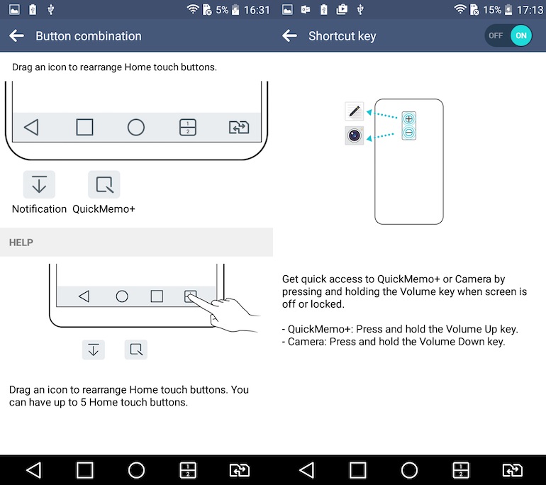 LG G4 Stylus screenshots