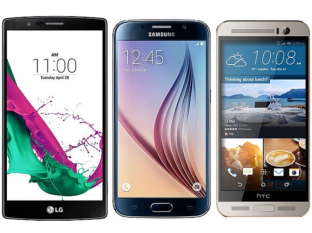 LG G4 vs Samsung Galaxy S6 vs HTC One M9+