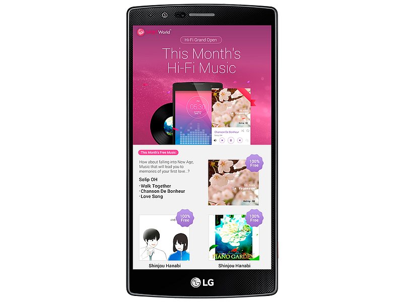 LG Launches Hi-Fi Music Service for Premium Smartphone Users