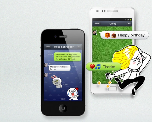 Asian messaging services like Line and WeChat challenge mobile hierarchy