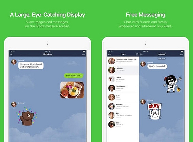 Line for iPad Now Available; Lacks Video and Voice Calling Support