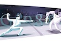 London 2012 fencing: The 2nd Google doodle of its kind