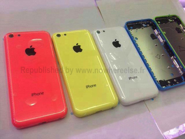 New pictures of purported low-cost iPhone's back shell show a Blue variant