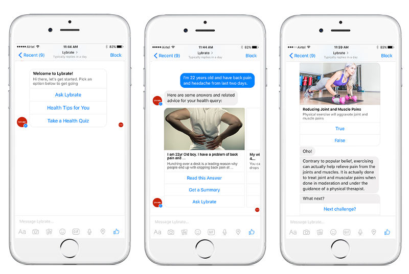 Lybrate's New Facebook Messenger Chatbot Will Answer Your Health Queries