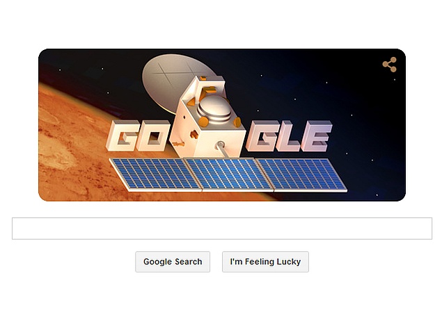 Mangalyaan Makes a Surprise Appearance in Friday's Google Doodle