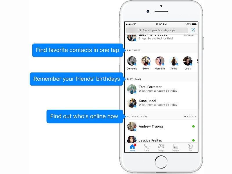 Facebook Messenger Gets a Redesign; Adds Home, Birthday Reminders, and More