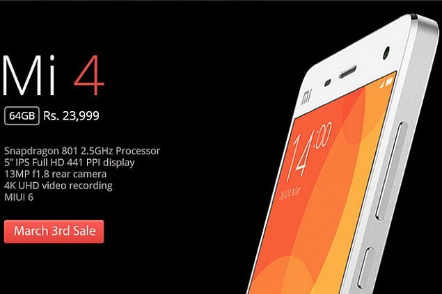 Xiaomi Mi 4 64GB to Go on Sale Again on Tuesday