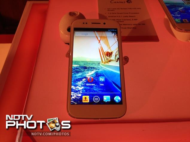 Micromax Canvas 4 launched in India at a price of Rs. 17,999