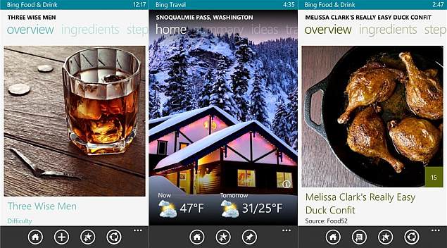 Microsoft updates and adds new Bing apps, brings synchronisation feature