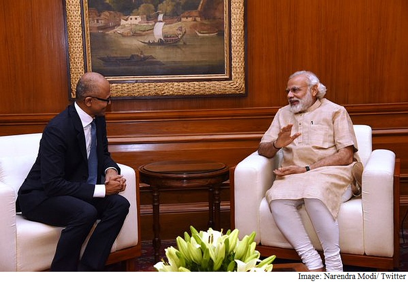 Microsoft CEO Satya Nadella Meets Prime Minister Narendra Modi