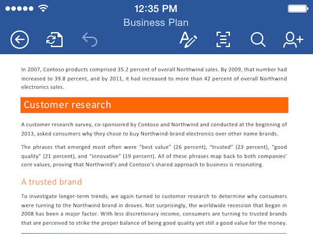 Microsoft Launches Free Office Apps for iPhone, iPad; Release Preview Version for Android