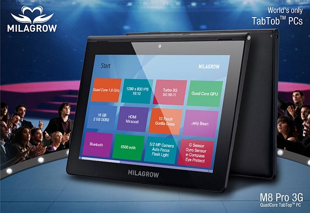 Milagrow M8 Pro 3G tablet with 9.4-inch display launched at Rs. 25,990