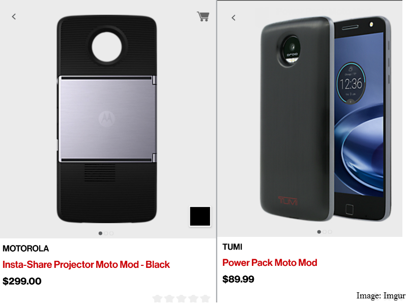 Motorola Moto Mods Price Leaked on Verizon App