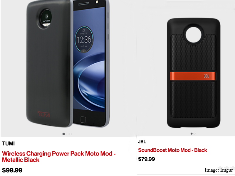 Motorola Moto Mods Price Leaked On Verizon App Technology News