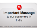 Google shuts down Motorola Mobility's India website