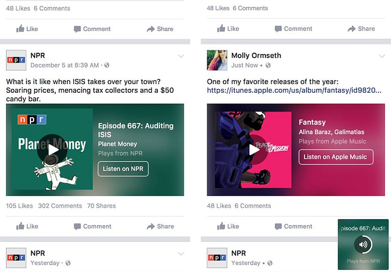 Facebook Expands Music Stories, Adds Listen & Scroll Feature