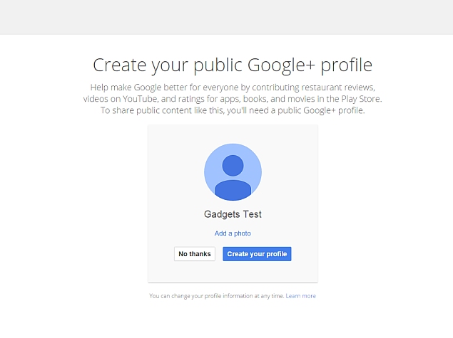 Google+ Profile No Longer Required to Create Google Account