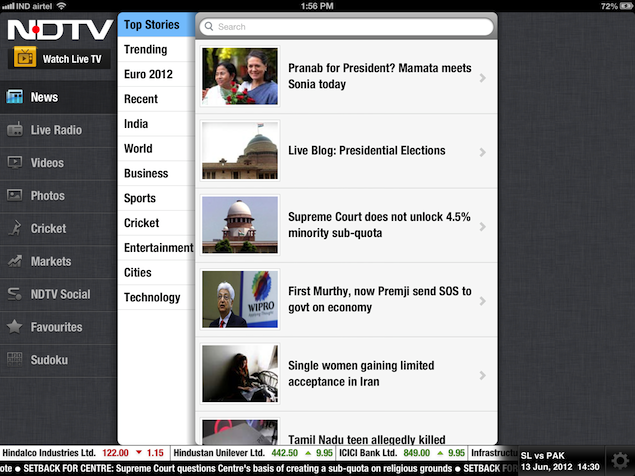 The all-new NDTV HD iPad is here