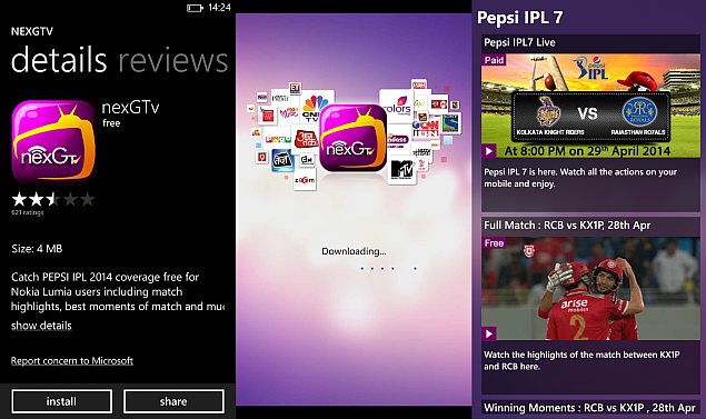 IPL 2014: Nokia X, Lumia devices get nexGTv app for live streaming
