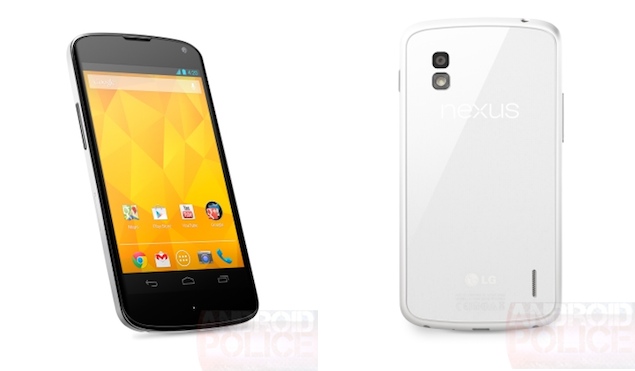 Google Nexus 4 makes another appearance in White via leaked press shots