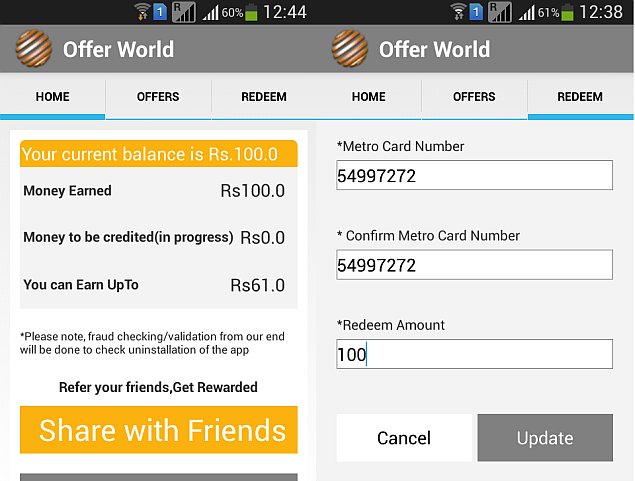 Download Free Apps, Get Points for Recharging DMRC Smart Cards