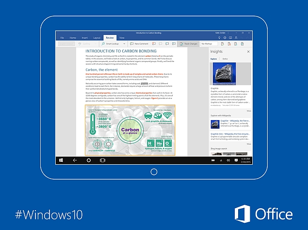 Microsoft Launches Office Mobile Apps for Windows 10 Tablets