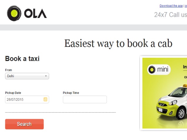 Ola to Go App Only, Plans to Shutter Web and Phone Bookings Next Month