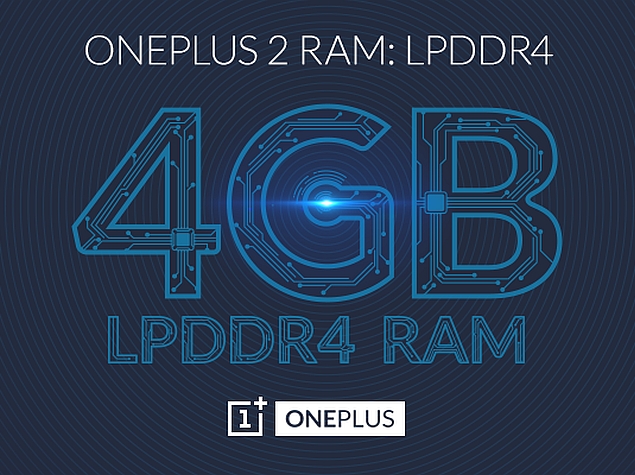OnePlus 2 to Sport 4GB of LPDDR4 RAM