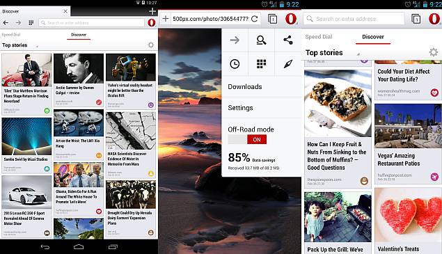 Opera browser for Android updated with video chats via WebRTC, and more