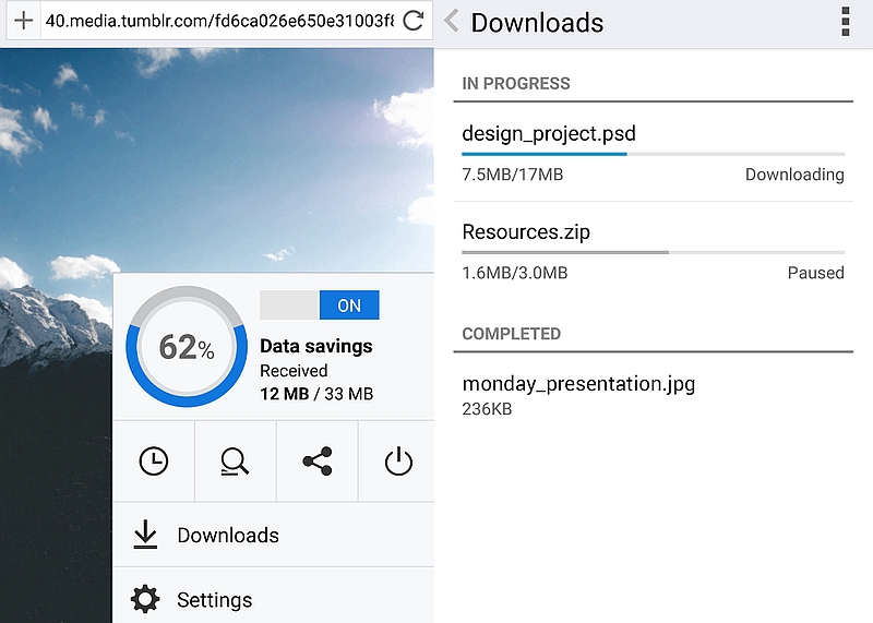 Opera for Android Get Video Compression Feature and More