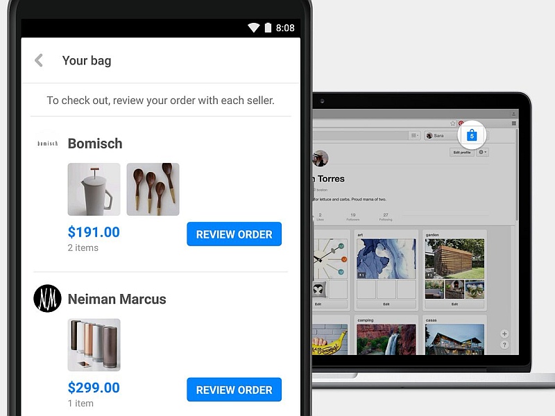 Pinterest's Shopping Bag Creates a Single Checkout for Shopping Across Sites