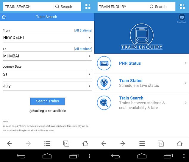 UC Browser Launches Integrated PNR and Train Status Checker