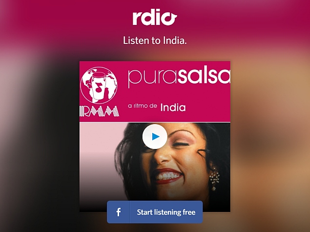 Rdio Music Streaming Service Launched in India