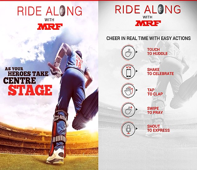 2015 Cricket World Cup: Tendulkar Launches MRF's Ride Along - Cricket Fan App 