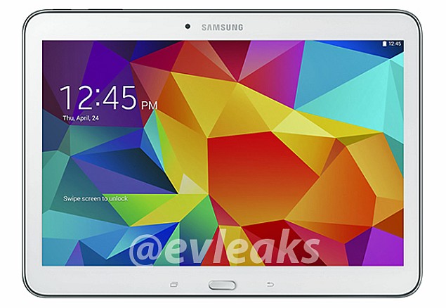 Samsung Galaxy Tab 4 10.1 leaked in alleged press render