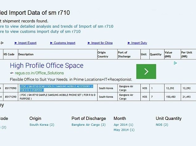 Alleged Samsung Gear 2 Solo Smartwatch With SIM Support Spotted Online