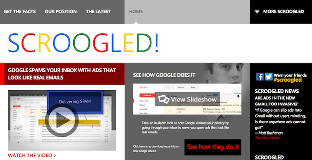Microsoft's new Scroogled ad takes on Google's disguised Gmail ads