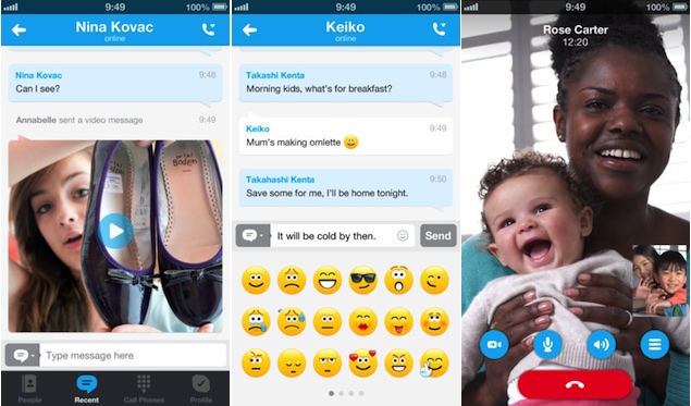 Skype for iOS update brings video messaging support