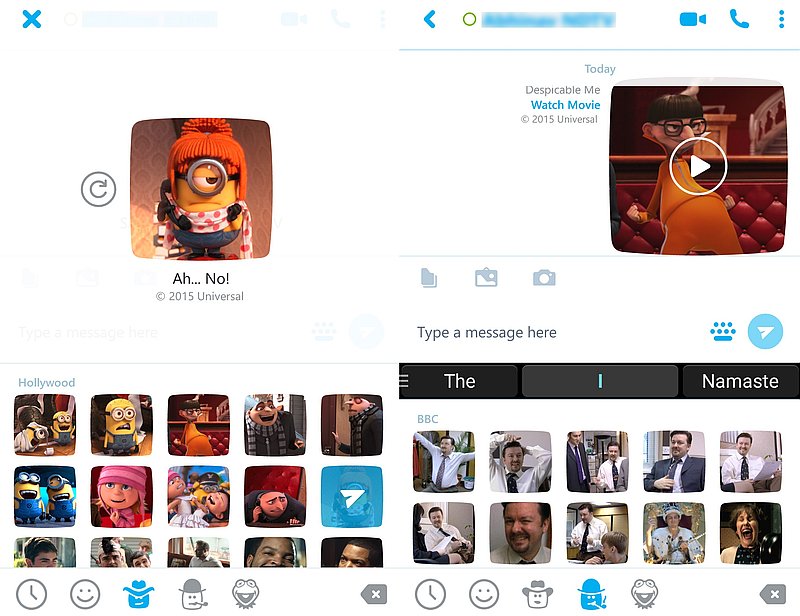 Skype Unveils Mojis Movie Based Gif Images With Credits Technology News