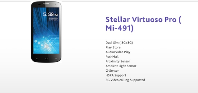 Spice Stellar Virtuoso Pro dual-SIM smartphone with Spice Cloud service launched