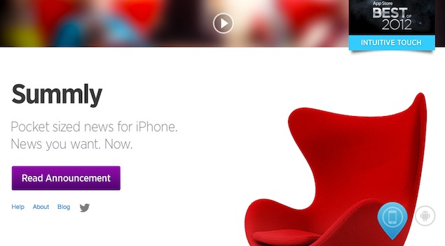 Yahoo acquires mobile news aggregator app Summly