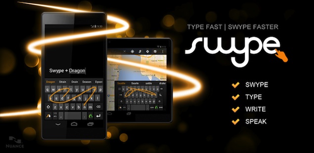 Swype keyboard app for Android comes to Google Play, supports four Indian languages
