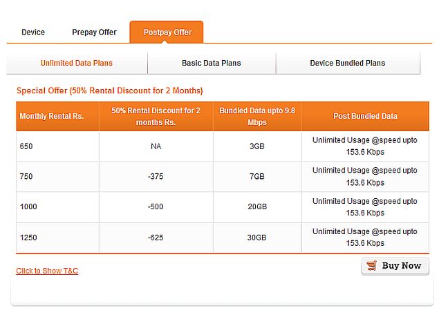 Tata Docomo Introduces New Unlimited Postpaid Plans for Photon