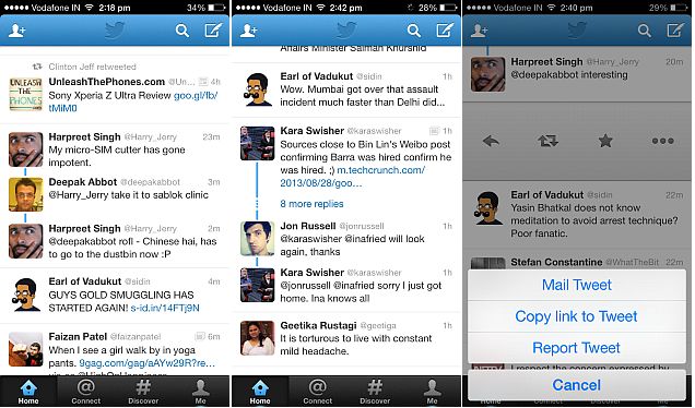 Twitter updates iOS, Android and Web apps to offer conversation threads on timeline, ability to share tweets and more
