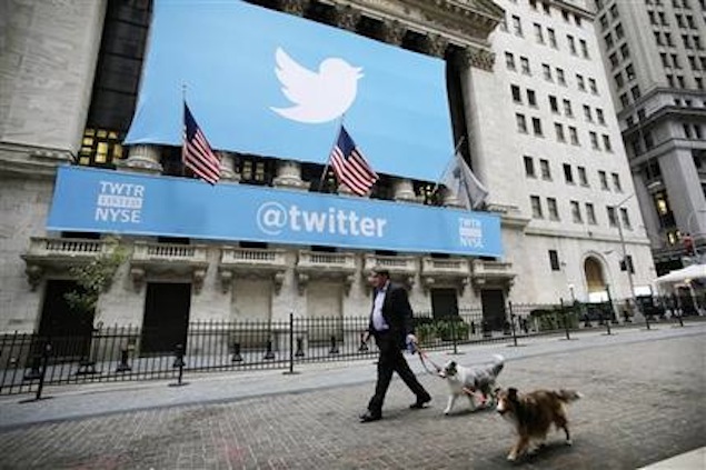 Twitter stock surges on NYSE debut