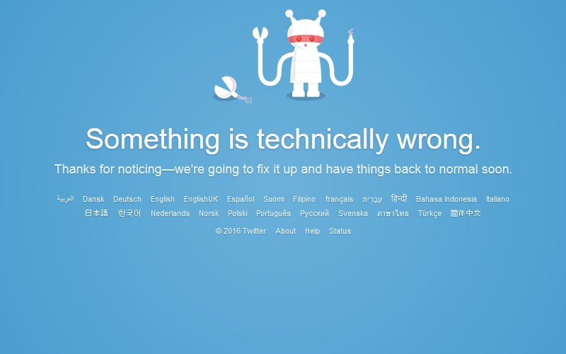 Twitter Briefly Goes Down 