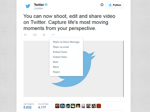 Twitter Launches Embedded Video Widget for Websites