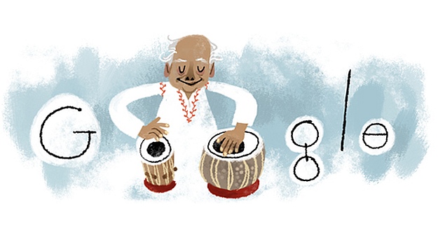 Google doodle marks Ustad Alla Rakha's 95th birthday