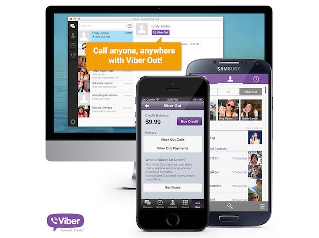 Call mobiles or landlines worldwide at 'cheaper rates than Skype' with Viber Out