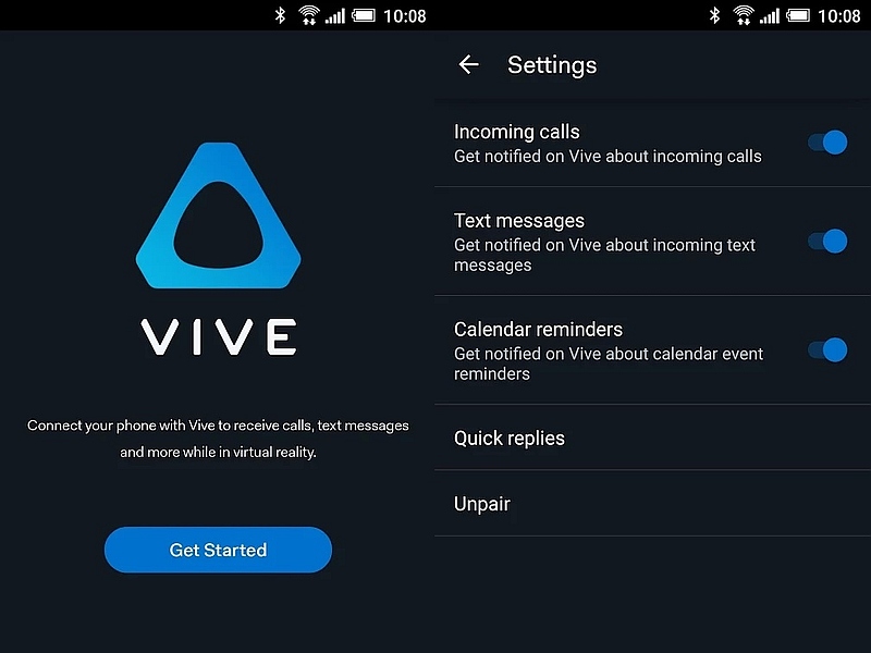 HTC Vive Gets a Companion App to Deliver Notifications in Virtual Reality